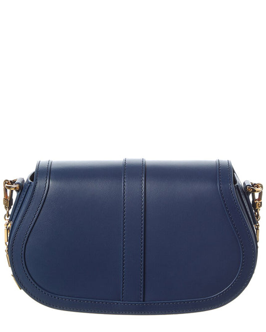 ! Versace Logo Leathe Shoulder Bag