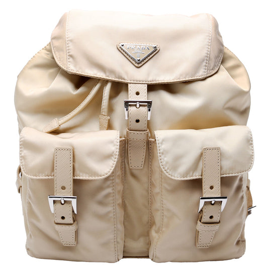 1BZ677 Re-Nylon Backpack Small Tan