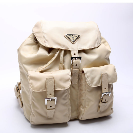1BZ677 Re-Nylon Backpack Small Tan