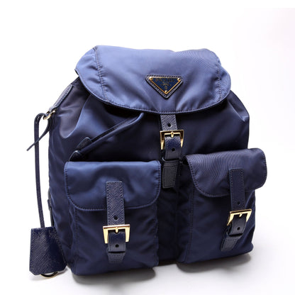 1BZ677 Re-Nylon Backpack Small Blue